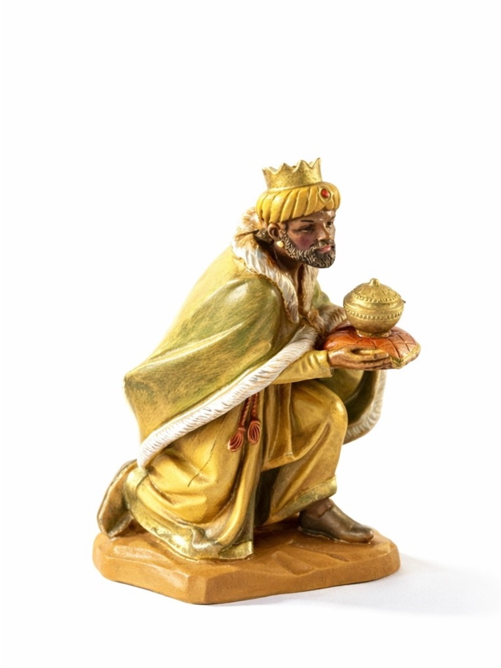 Fontanini Balthazar King w/ Myrrh 4.5” Nativity Figure Italy Simonetti w/ Box